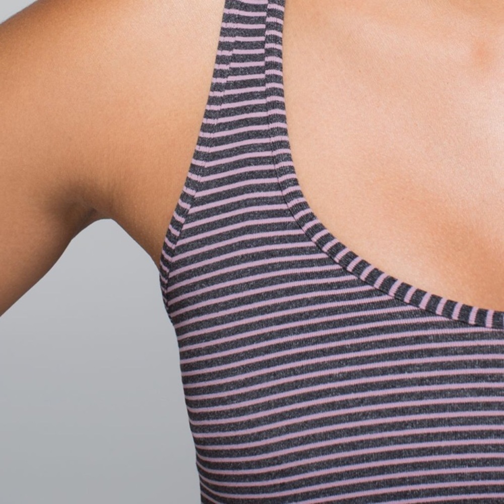 Lululemon Cool Racerback Hyper Stripe Mauvelous HB